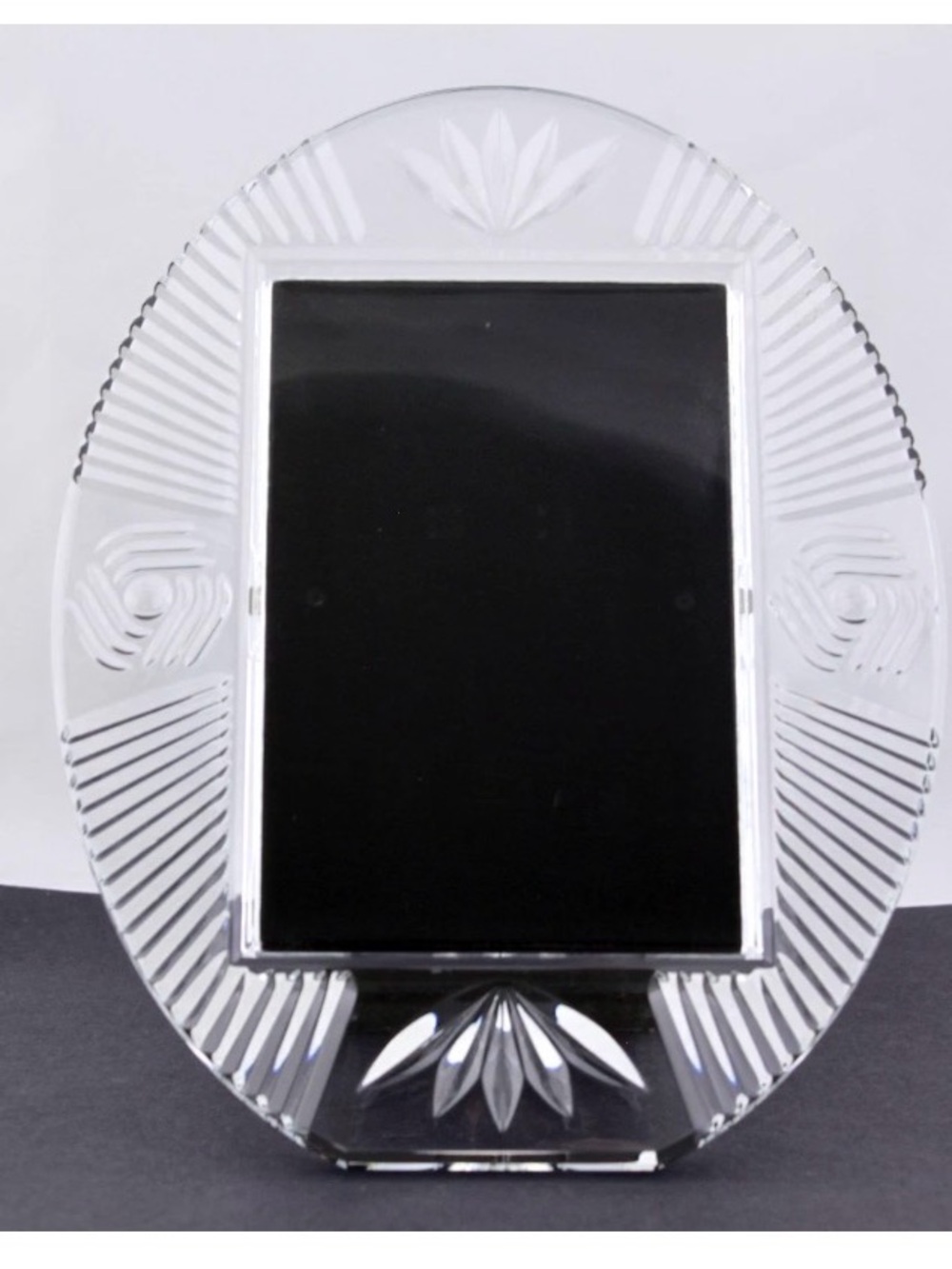 Waterford Crystal Clear Cut Glass Oval Photo Frame 4x6 New